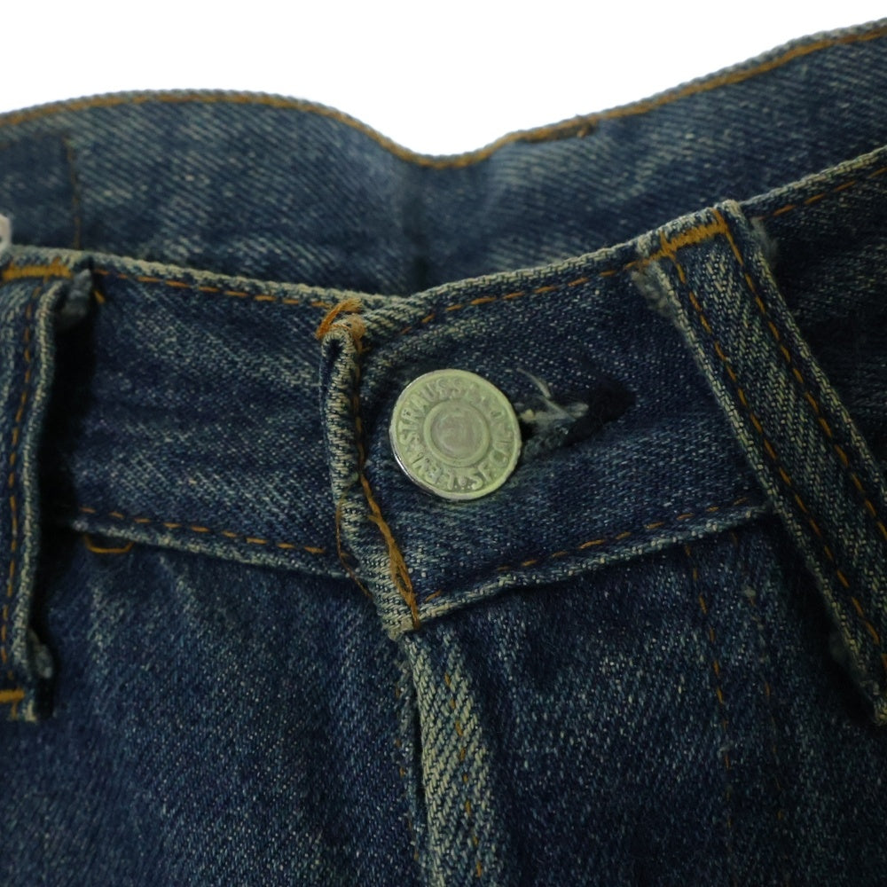 Levi's(リーバイス) 70S VINTAGE 501 66前期 ボタン裏6 両面スモールe ヴィンテージ ボタンフライ デニムパンツ インディゴ