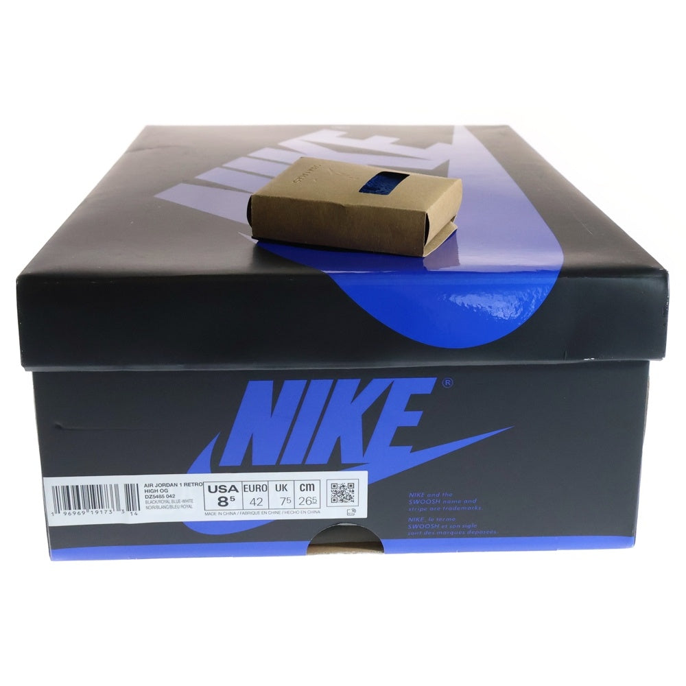 NIKE(ナイキ) AIR JORDAN 1 RETRO HIGH OG ROYAL REIMAGINED DZ5485-042 エアジョーダン1 レトロ ロイヤル リイマジンド ハイカットスニーカー US8.5/26.5cm