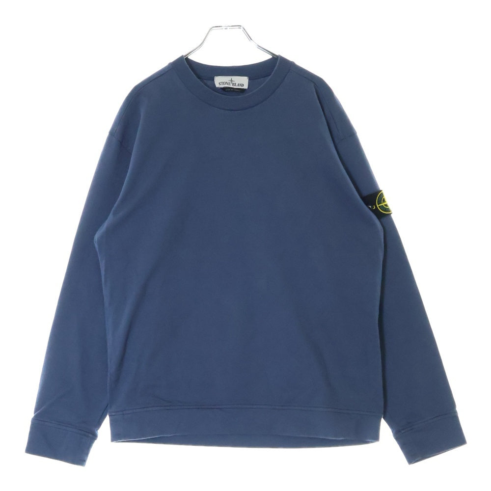 STONE ISLAND(ストーンアイランド) HEAVY COTTON JERSEY GARMENT DYED コットン ガーメントダイ クルーネック プルオーバー トレーナー 801563750