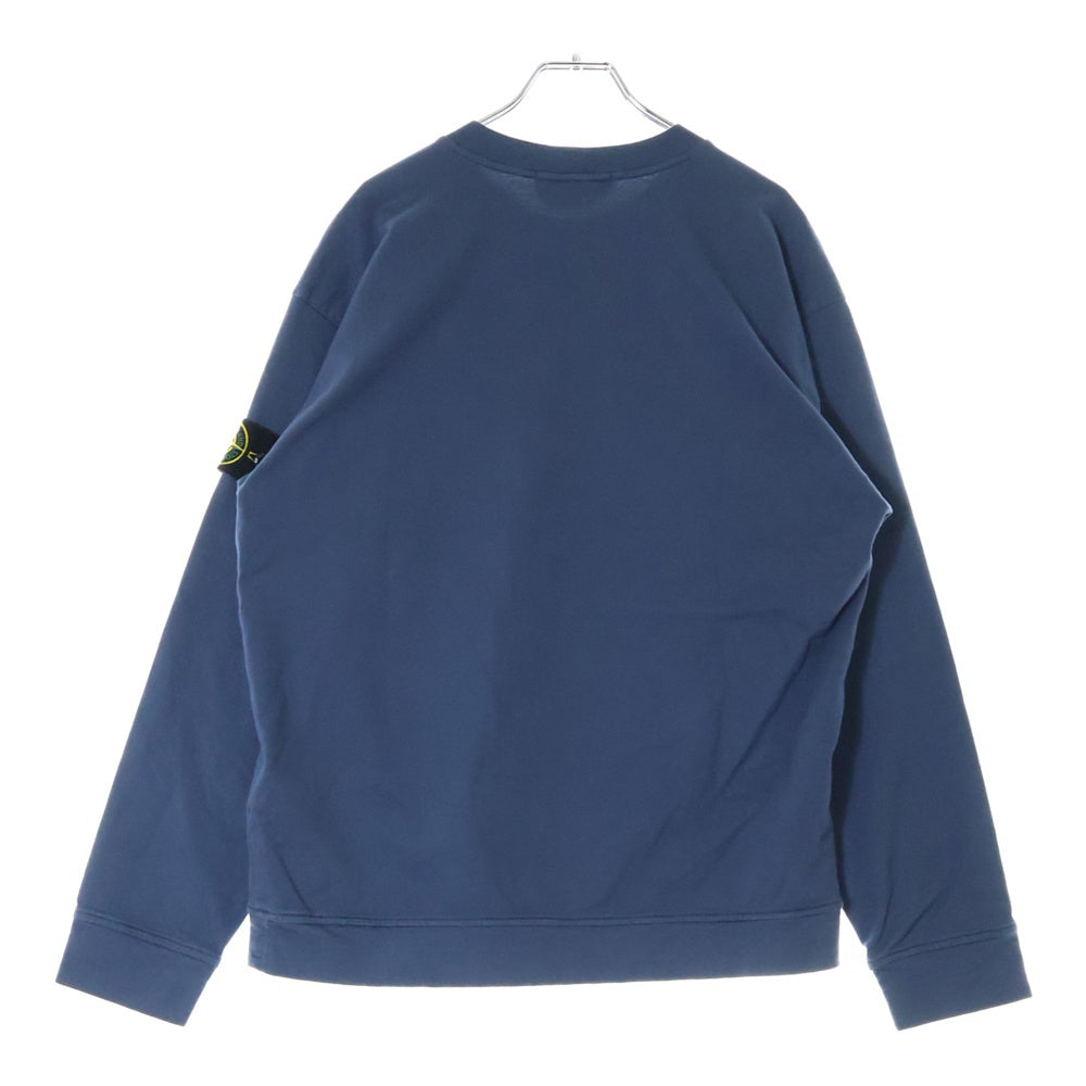 STONE ISLAND(ストーンアイランド) HEAVY COTTON JERSEY GARMENT DYED コットン ガーメントダイ クルーネック プルオーバー トレーナー 801563750