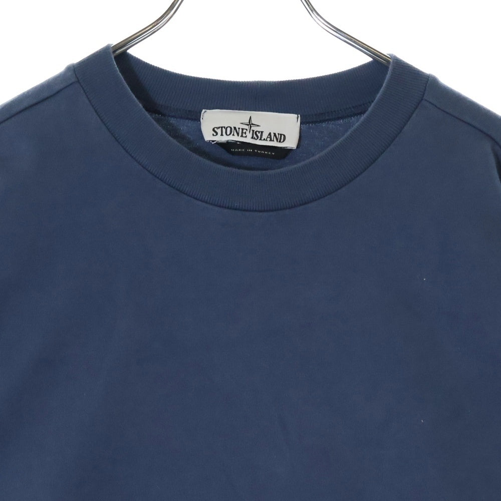STONE ISLAND(ストーンアイランド) HEAVY COTTON JERSEY GARMENT DYED コットン ガーメントダイ クルーネック プルオーバー トレーナー 801563750