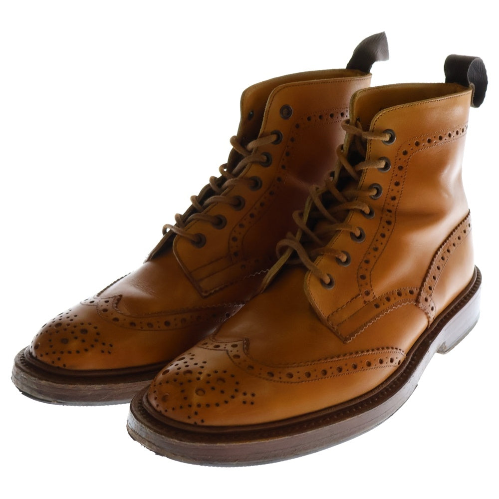 Tricker's(トリッカーズ) MALTON マルトン ウイングチップ カントリーブーツ マロン ブラウン 2508