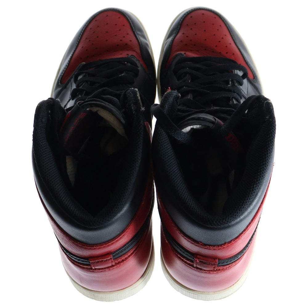 NIKE(ナイキ) 16年製 AIR JORDAN 1 RETRO HIGH OG BANNED BRED エアジョーダン1 ブレッド ハイカットスニーカー レッド/ブラック 555088-001 US13/31cm