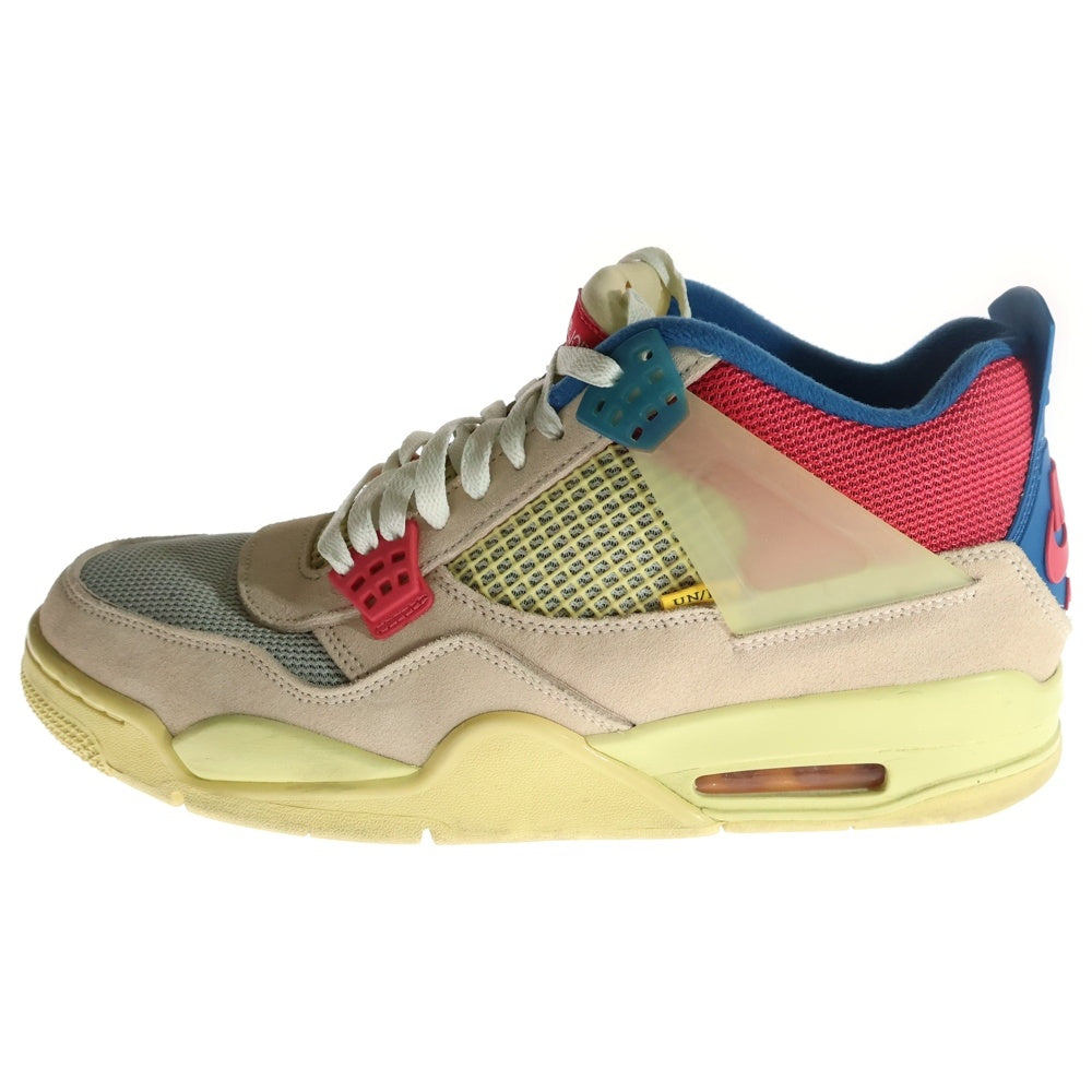 NIKE(ナイキ) ×UNION AIR JORDAN 4 GUAVA ICE ユニオン エアジョーダン4 グァバアイス ハイカットスニーカー マルチ US12/30cm DC9533-800