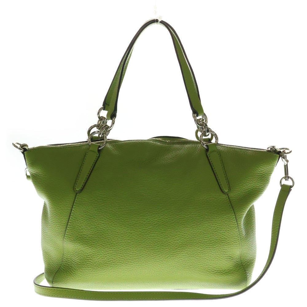 COACH(コーチ) Kelsey SM Satchel Leather Bag 裏地フラワー総柄 2WAY ハンド ショルダーバッグ ライトグリーン F31076 レディース