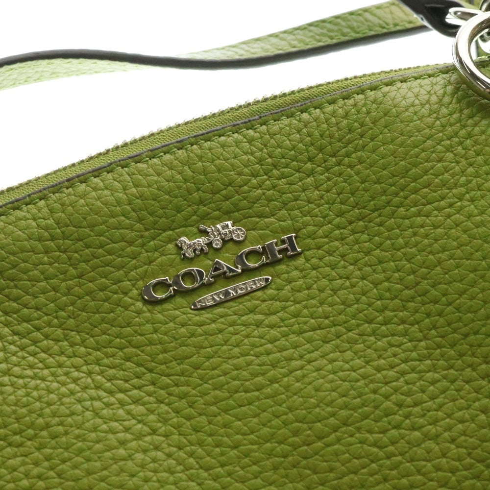 COACH(コーチ) Kelsey SM Satchel Leather Bag 裏地フラワー総柄 2WAY ハンド ショルダーバッグ ライトグリーン F31076 レディース