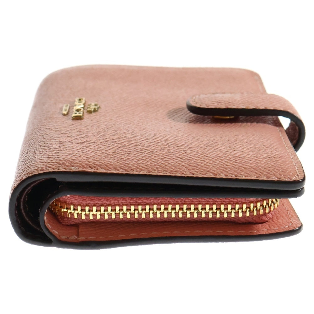 COACH(コーチ) レザーコンパクトウォレット ピンク レディース