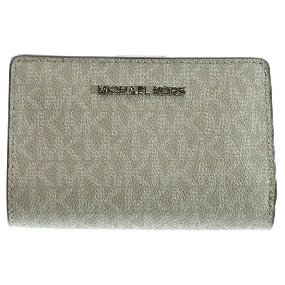 MICHAEL KORS(マイケルコース) JET SET TRAVEL ビルフォールド ジップ コンパクトウォレット グレー 35S3STVF6O レディース