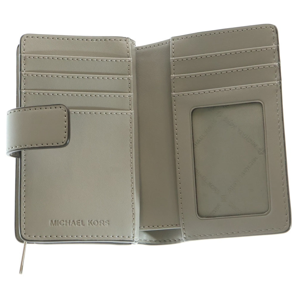 MICHAEL KORS(マイケルコース) JET SET TRAVEL ビルフォールド ジップ コンパクトウォレット グレー 35S3STVF6O レディース