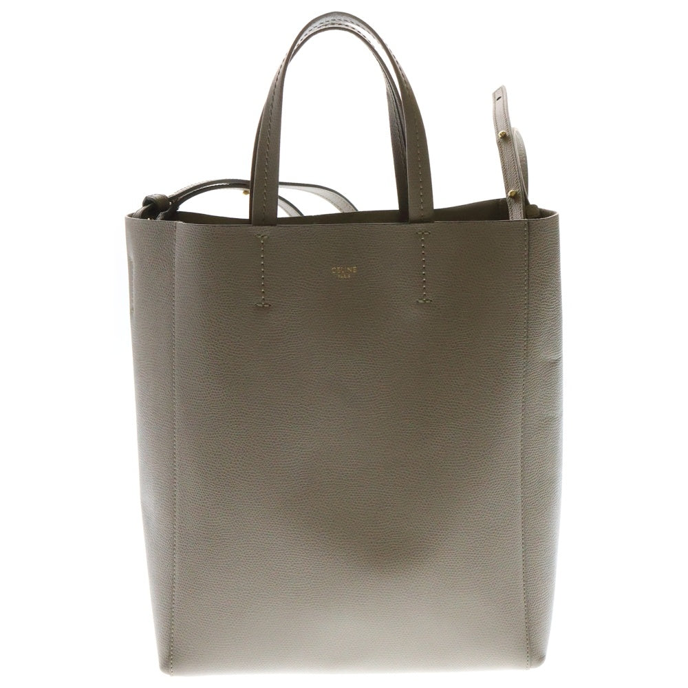 CELINE(セリーヌ) バーティカルカバ スモール 2WAY ハンドバッグ レザー ベージュ 189813