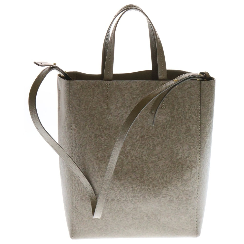 CELINE(セリーヌ) バーティカルカバ スモール 2WAY ハンドバッグ レザー ベージュ 189813