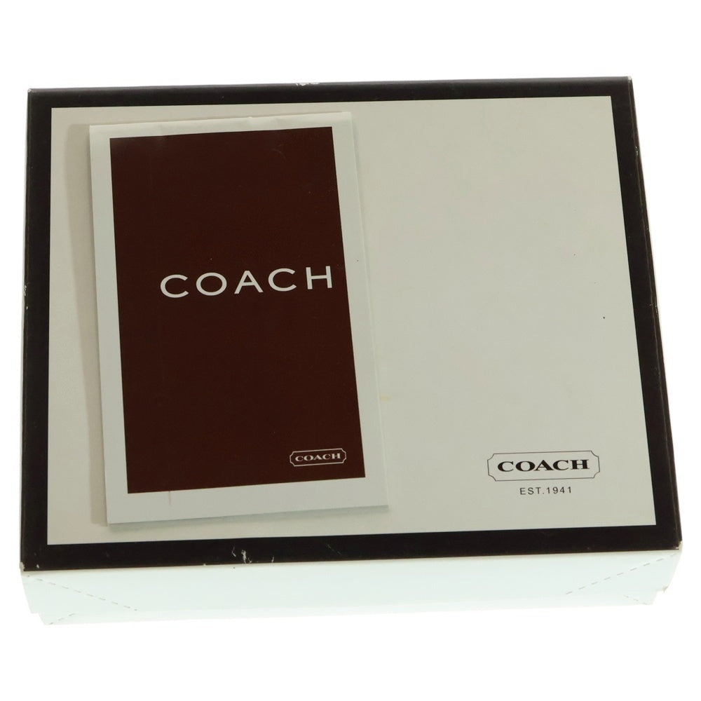COACH(コーチ) シグネチャーキャンバス 二つ折り財布 小銭入れ ベージュ/ピンク