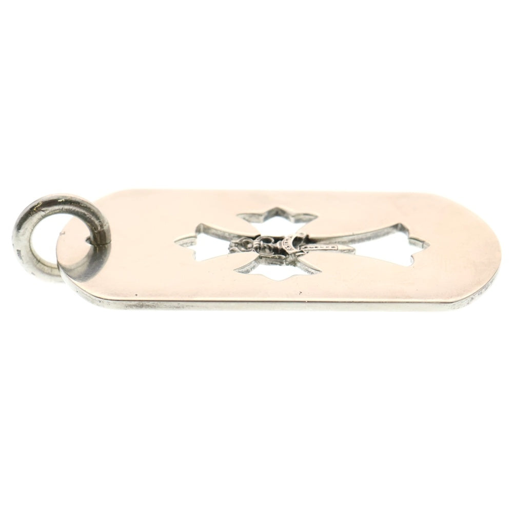 CHROME HEARTS(クロムハーツ) D TAG LRG CROSS DAGG カットアウトクロスダガー ラージドッグタグ ロサンゼルス ネックレストップ