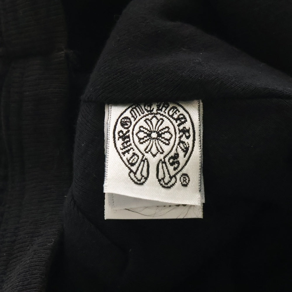 CHROME HEARTS(クロムハーツ) ヴァインダガー ロゴ刺繍 サーマル コットン キャップ ビーニー ブラック