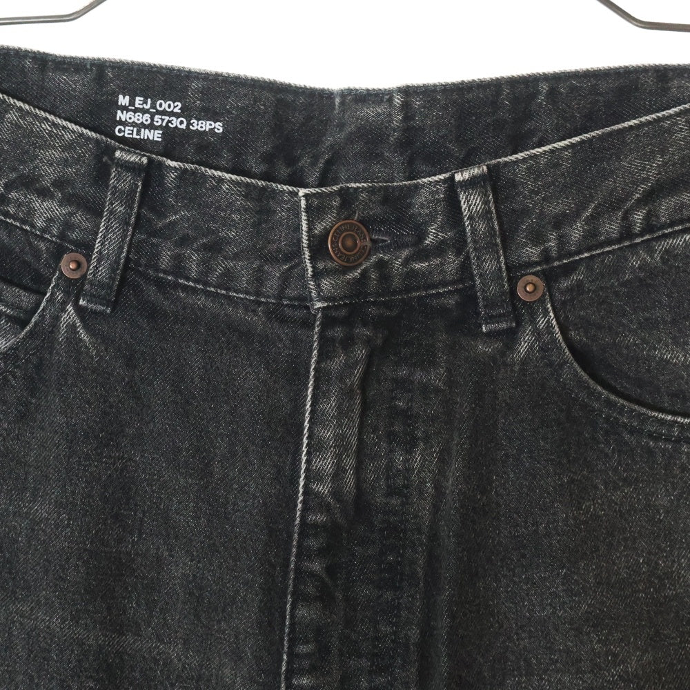 CELINE(セリーヌ) 22SS Low Rise Elephant Jeans ローライズジーンズ デニムパンツ ブラック 2N686573Q