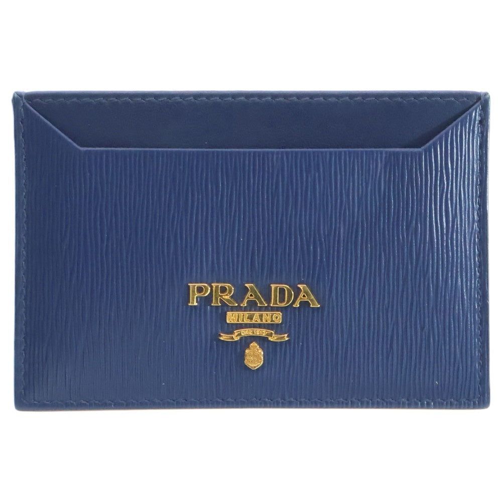 PRADA(プラダ) ヴィッテロ レザー カードケース 名刺入れ ネイビー 1MC208