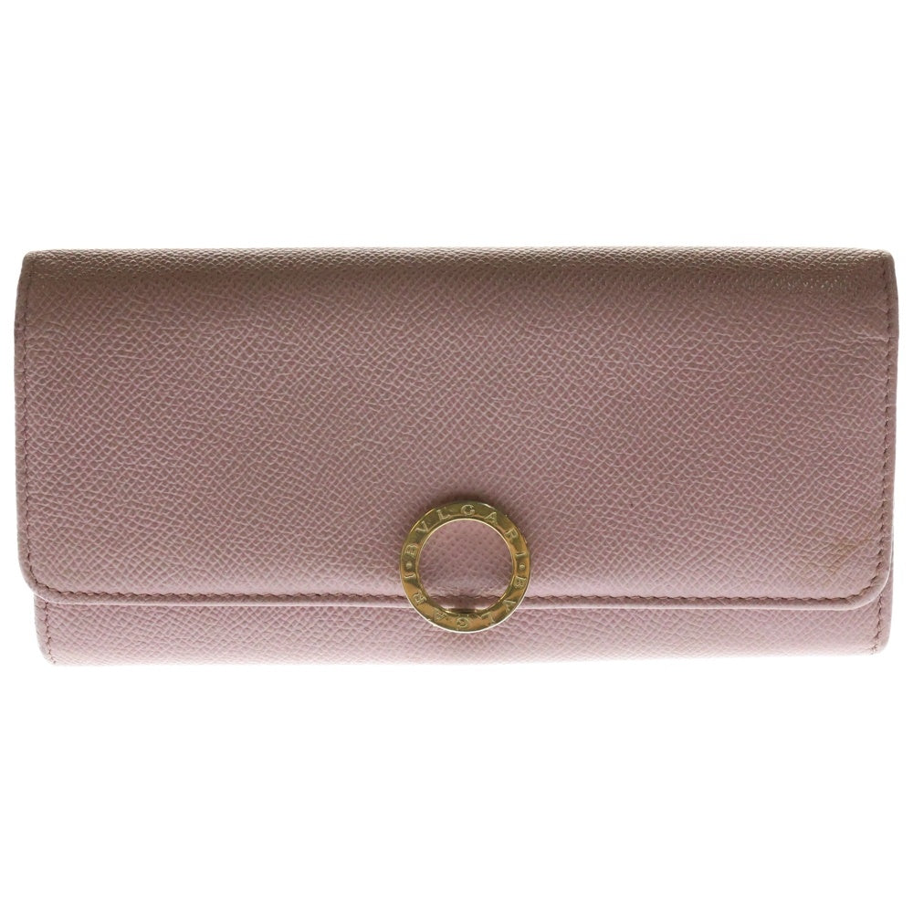 BVLGARI(ブルガリ) ロングウォレット 二つ折り長財布 レザー ピンク 282870