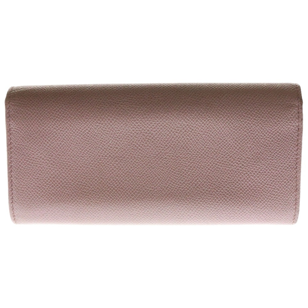 BVLGARI(ブルガリ) ロングウォレット 二つ折り長財布 レザー ピンク 282870