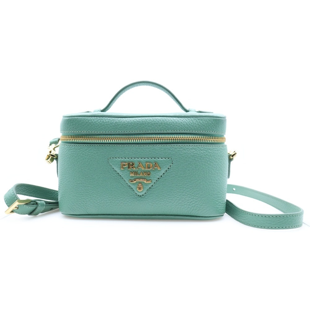 PRADA(プラダ) バニティ 2WAYショルダーバッグ ハンドバッグ グリーン 1BH202