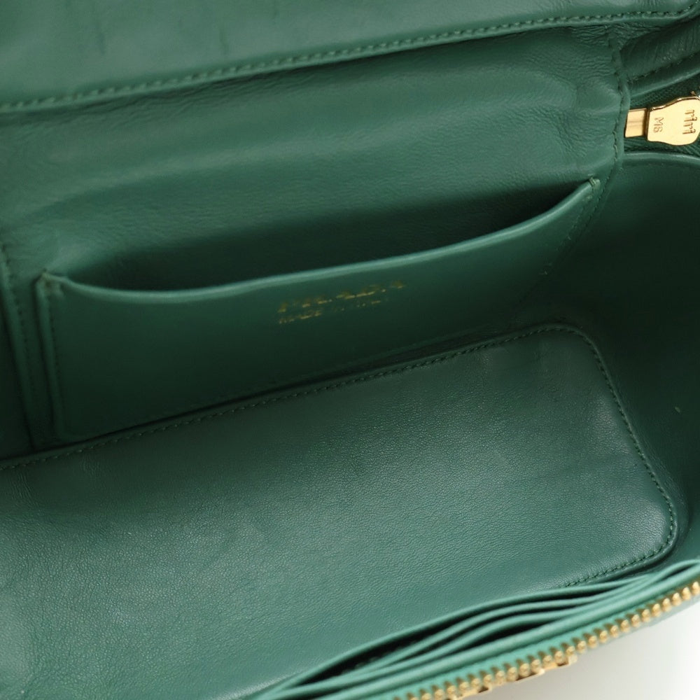 PRADA(プラダ) バニティ 2WAYショルダーバッグ ハンドバッグ グリーン 1BH202