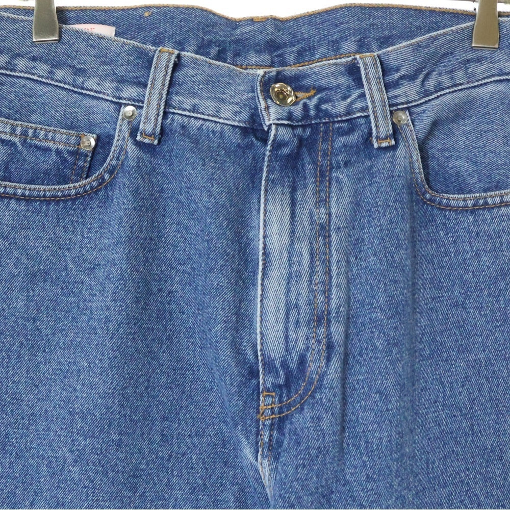 OFF-WHITE(オフホワイト) 22SS Monogram Denim Pants モノグラム ジップフライ コットン デニムパンツ インディゴ OMYA138S22DEN005