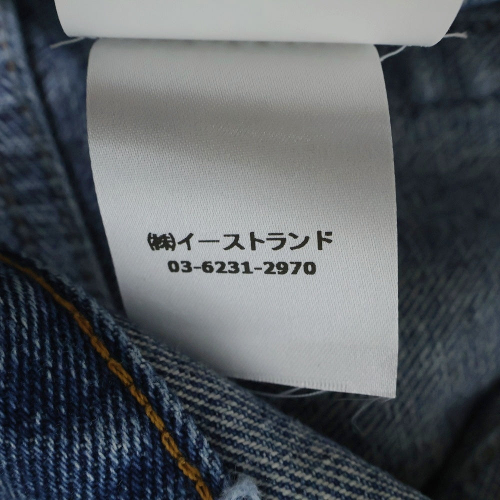 OFF-WHITE(オフホワイト) 22SS Monogram Denim Pants モノグラム ジップフライ コットン デニムパンツ インディゴ OMYA138S22DEN005
