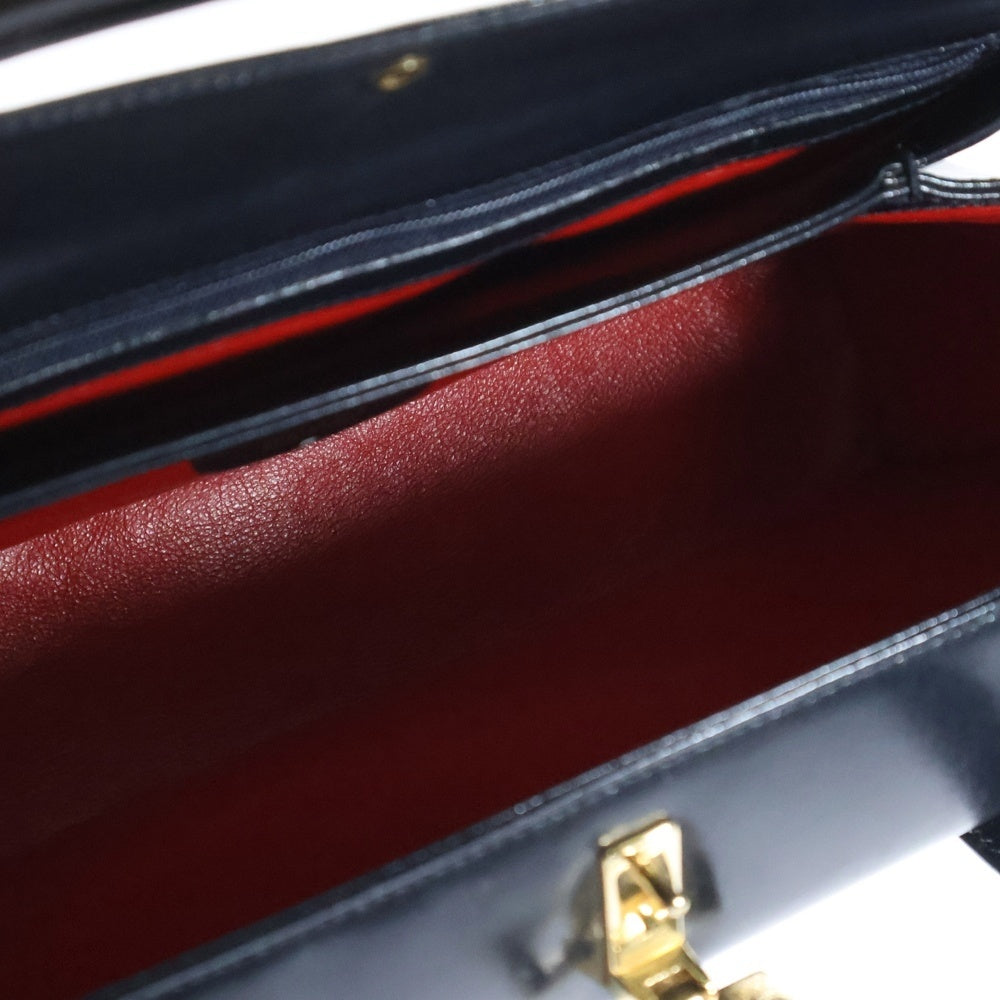 GUCCI(グッチ) GGロック ハンドバッグ レザー ブラック 000.1448.0539