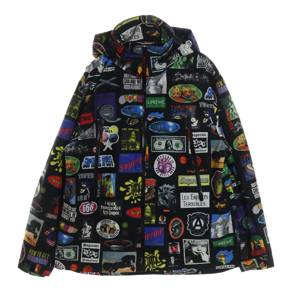 SUPREME(シュプリーム) 21SS GORE-TEX Stickers Shell Jacket ゴアテックス ステッカーズ シェル マウンテンパーカー ジャケット ブラック
