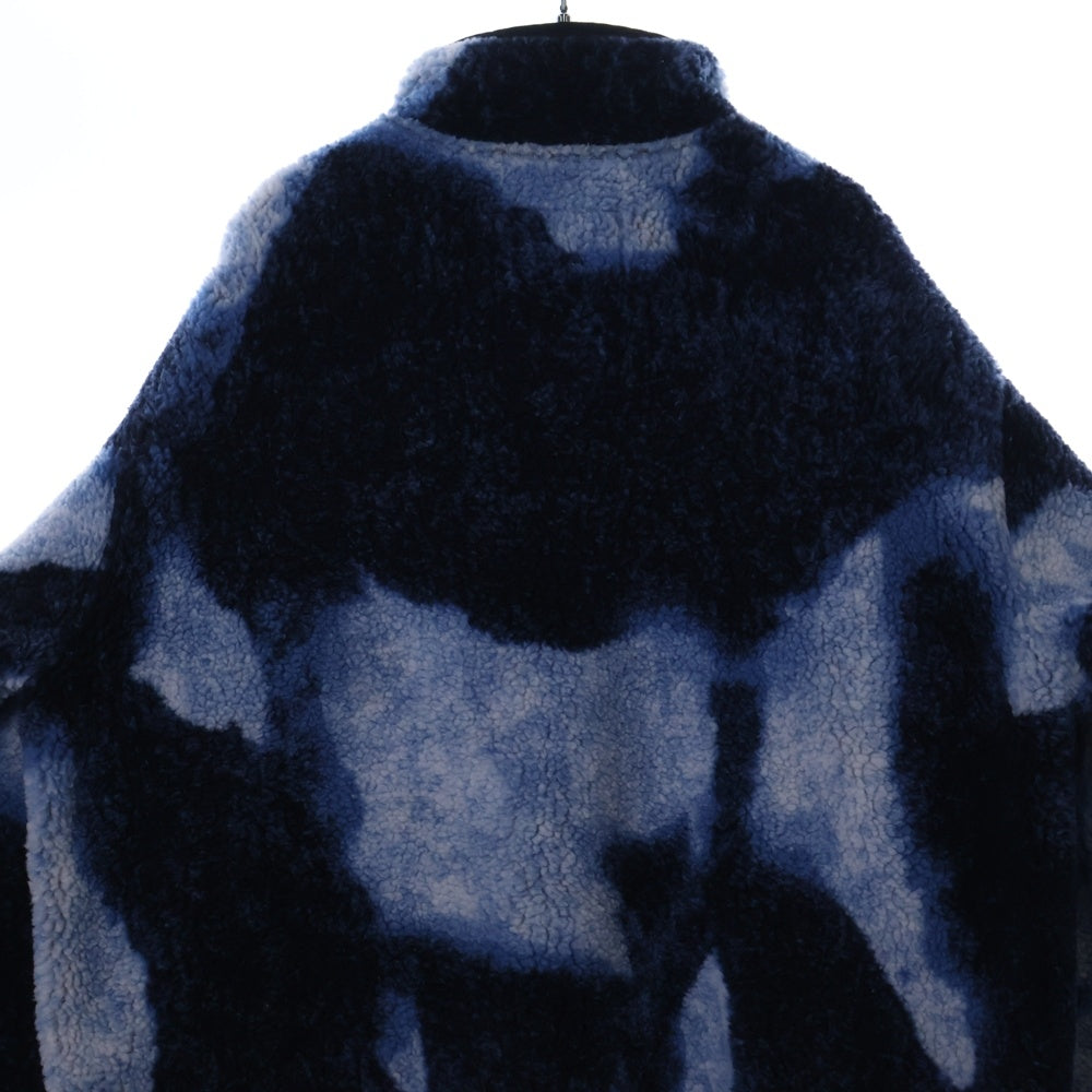 SUPREME(シュプリーム) 21AW ×THE NORTH FACE Bleached Denim Print Fleece Jacket ブリーチド デニム プリント フリース ジャケット ブルー