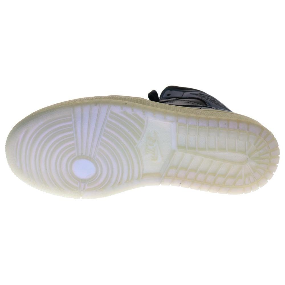 NIKE(ナイキ) WMNS Air Jordan 1 Mid Iridescent エアジョーダン ミッド ハイカットスニーカー ブラック US7/24cm BQ6472-009