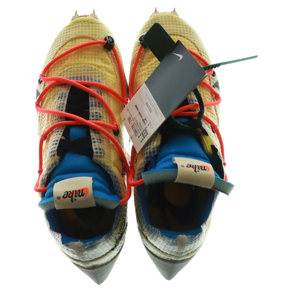 NIKE(ナイキ) ×OFF-WHITE WMNS VAPOR STREET YELLOW ヴェイパー ストリート ローカットスニーカー イエロー US7/24cm CD8178-700