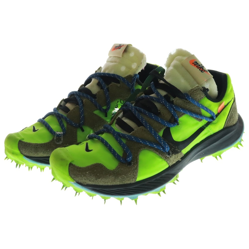 NIKE(ナイキ) ×OFF-WHITE Air Zoom Terra Kiger 5 Green オフ ホワイト テラ カイガーグリーン US7/24cm CD8179-300