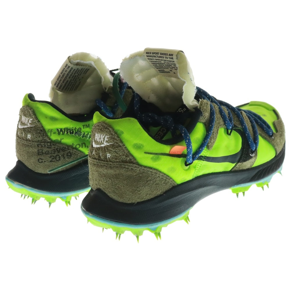 NIKE(ナイキ) ×OFF-WHITE Air Zoom Terra Kiger 5 Green オフ ホワイト テラ カイガーグリーン US7/24cm CD8179-300