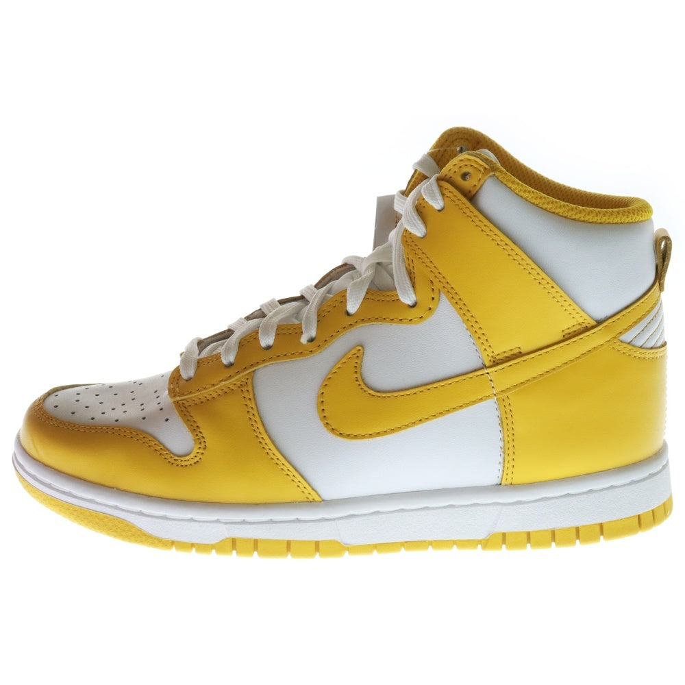 NIKE(ナイキ) WMNS DUNK HIGH DARK SULFUR ウィメンズ ダンク ダークサルファ ハイカットスニーカー イエロー US6/24cm DD1869-106