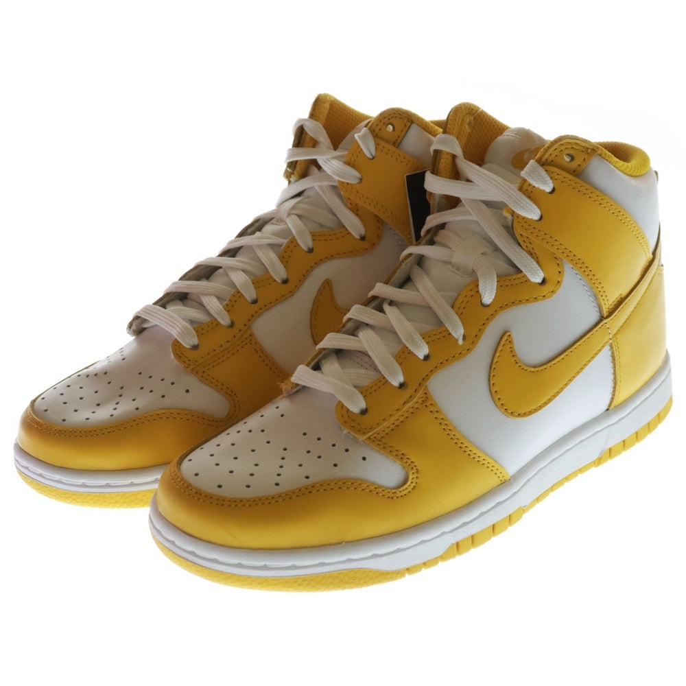 NIKE(ナイキ) WMNS DUNK HIGH DARK SULFUR ウィメンズ ダンク ダークサルファ ハイカットスニーカー イエロー US6/24cm DD1869-106