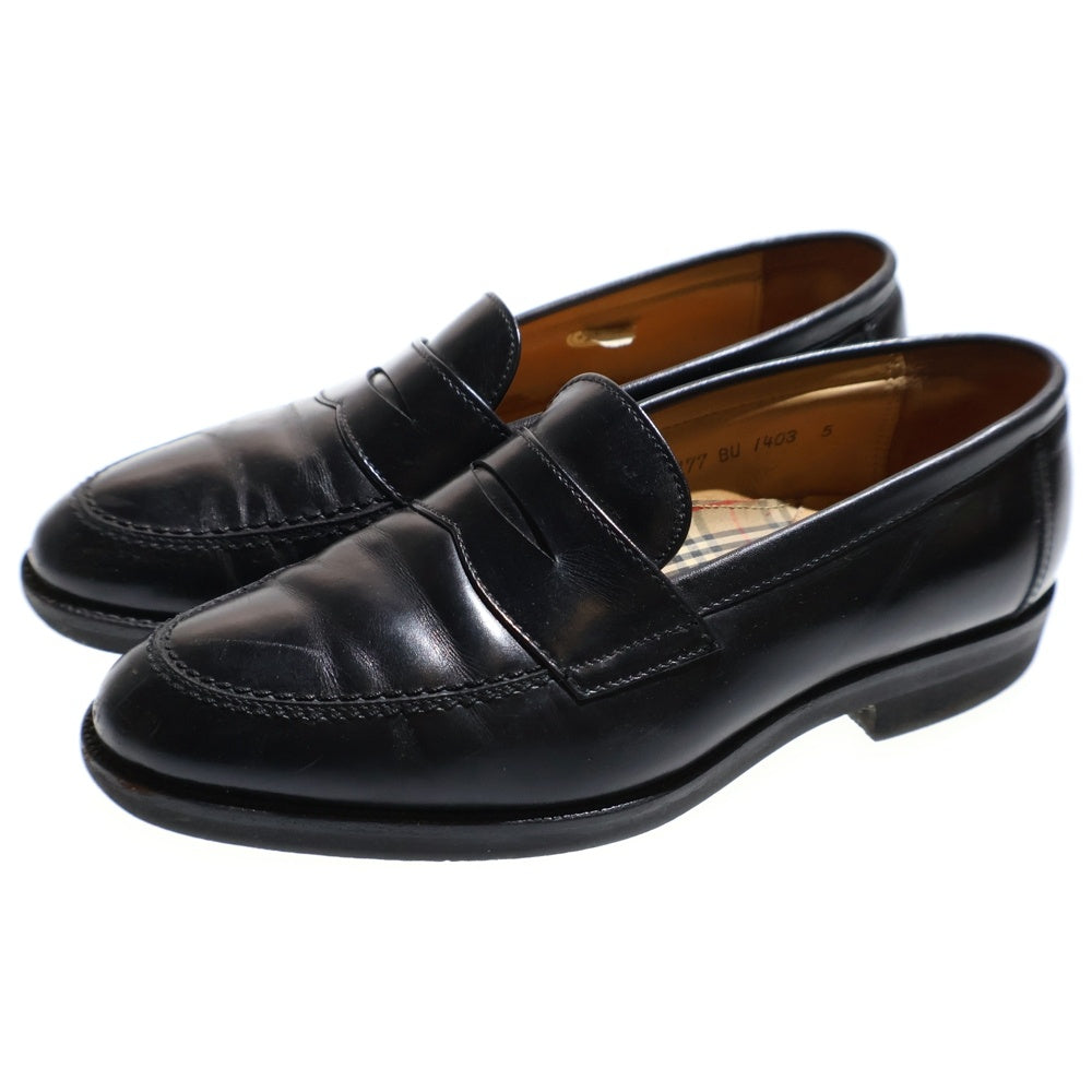 BURBERRYS(バーバリーズ) コイン ローファー レザー ブラック