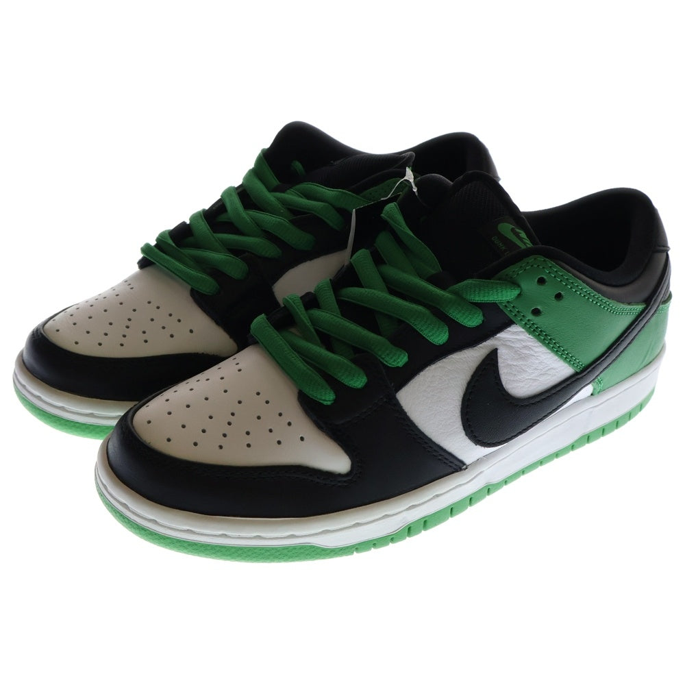 NIKE SB(ナイキエスビー) Dunk Low Pro Black and Classic Green ダンク ロー ローカットスニーカー ブラック/グリーン US8/26cm BQ6817-302
