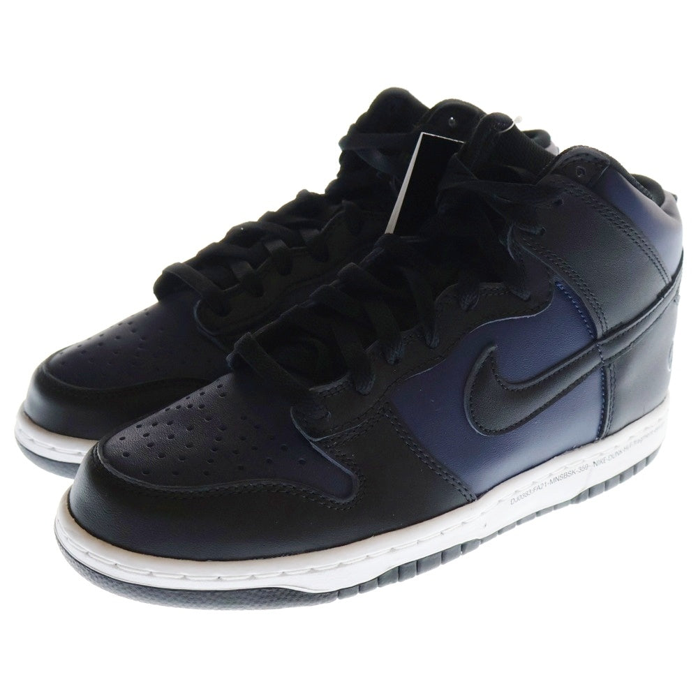 NIKE(ナイキ) ×FRAGMENT DESIGN DUNK HIGH CITY PACK MIDNIGHT NAVY フラグメントデザイン ダンク ハイカットスニーカー ミッドナイトネイビー US8/26cm DJ0383-400