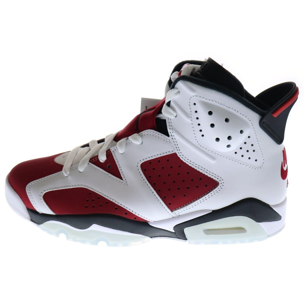 NIKE(ナイキ) AIR JORDAN 6 RETRO CARMINE エアジョーダン カーマイン ハイカットスニーカー ホワイト/レッド US8/26cm CT8529-106