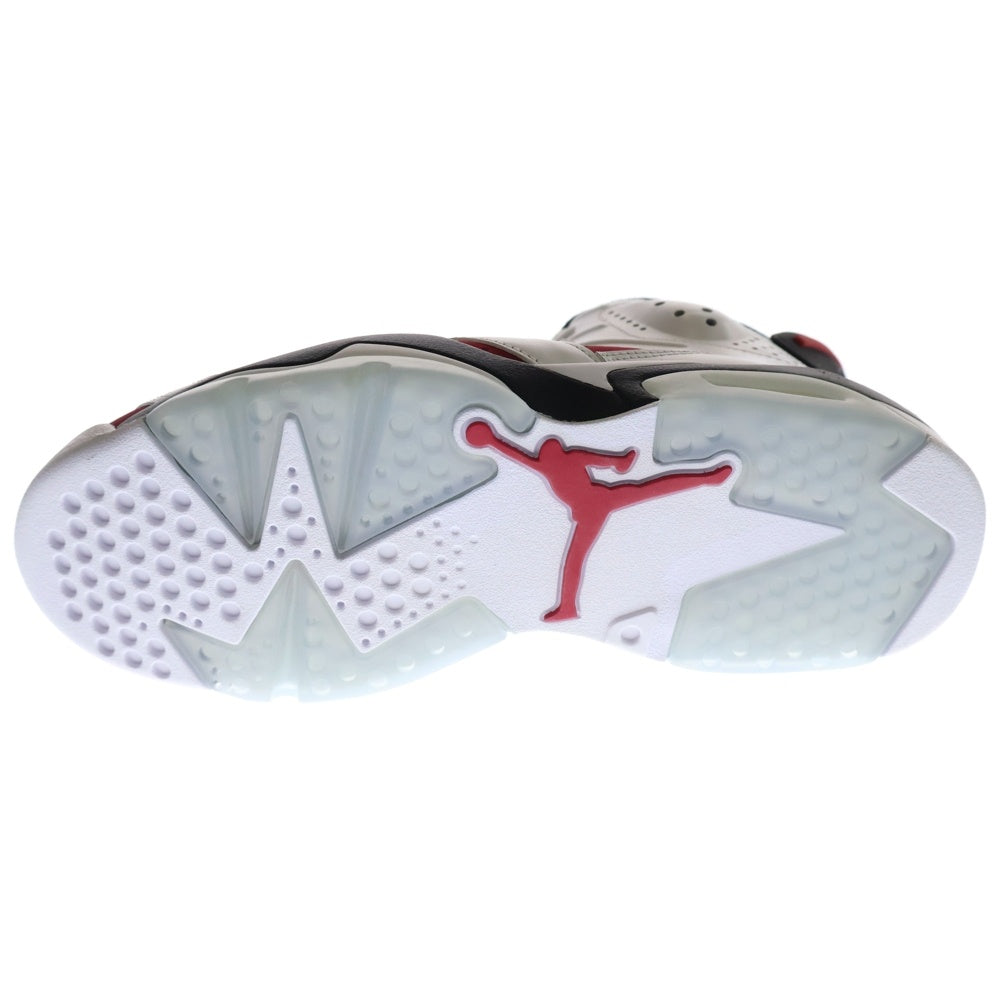 NIKE(ナイキ) AIR JORDAN 6 RETRO CARMINE エアジョーダン カーマイン ハイカットスニーカー ホワイト/レッド US8/26cm CT8529-106