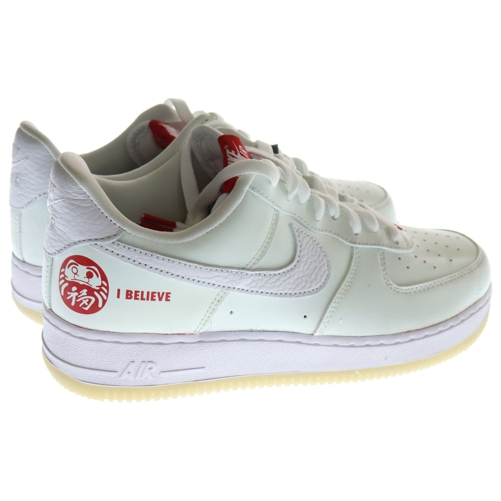 NIKE(ナイキ) AIR FORCE 1 LOW CO.JP I BELIEVE 達磨 エアフォース1 ロー ダルマ ローカットスニーカー ホワイト/レッド US8/26cm DD9941-100