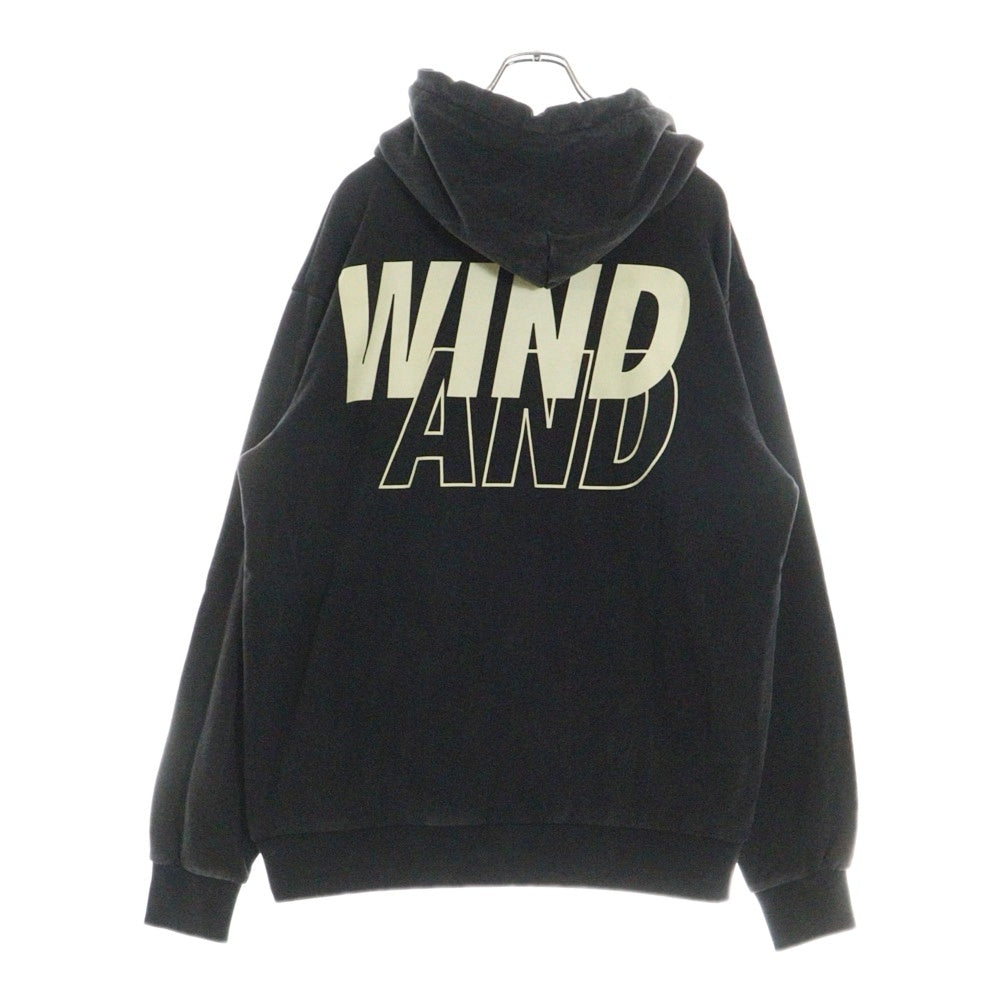 WIND AND SEA(ウィンダンシー) SULFER HOODIE サーファー フーディー パーカー ブラック WDS-O-SIG-24-Q1-CS-01