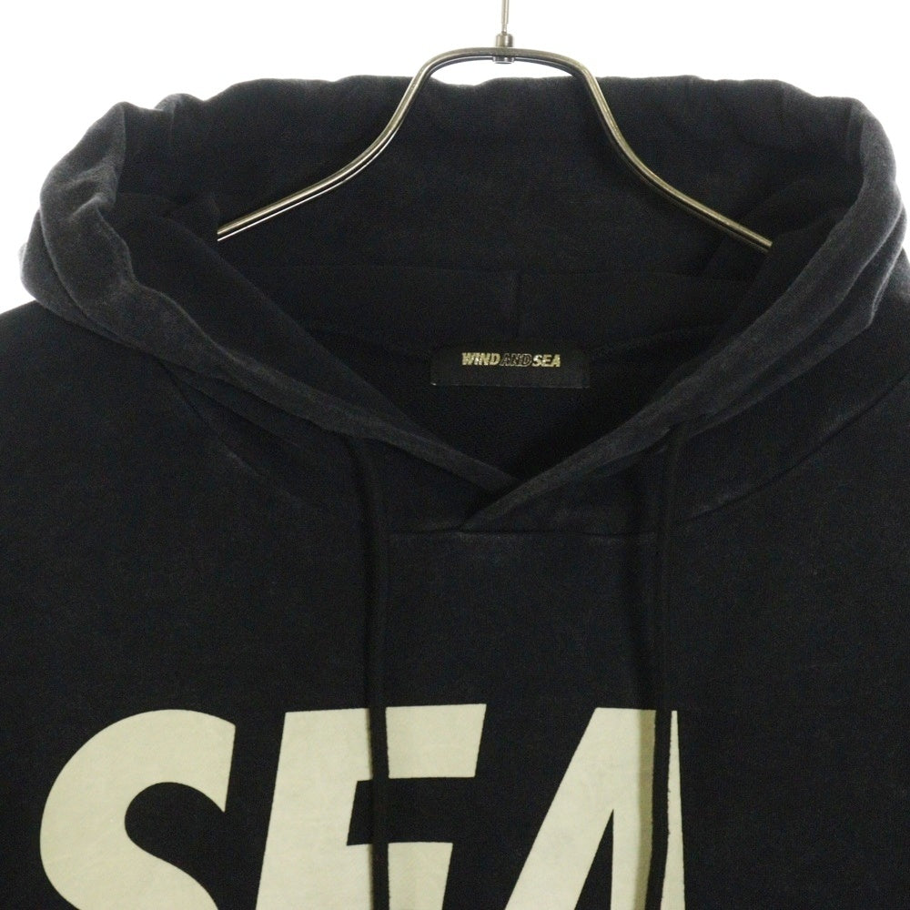 WIND AND SEA(ウィンダンシー) SULFER HOODIE サーファー フーディー パーカー ブラック WDS-O-SIG-24-Q1-CS-01