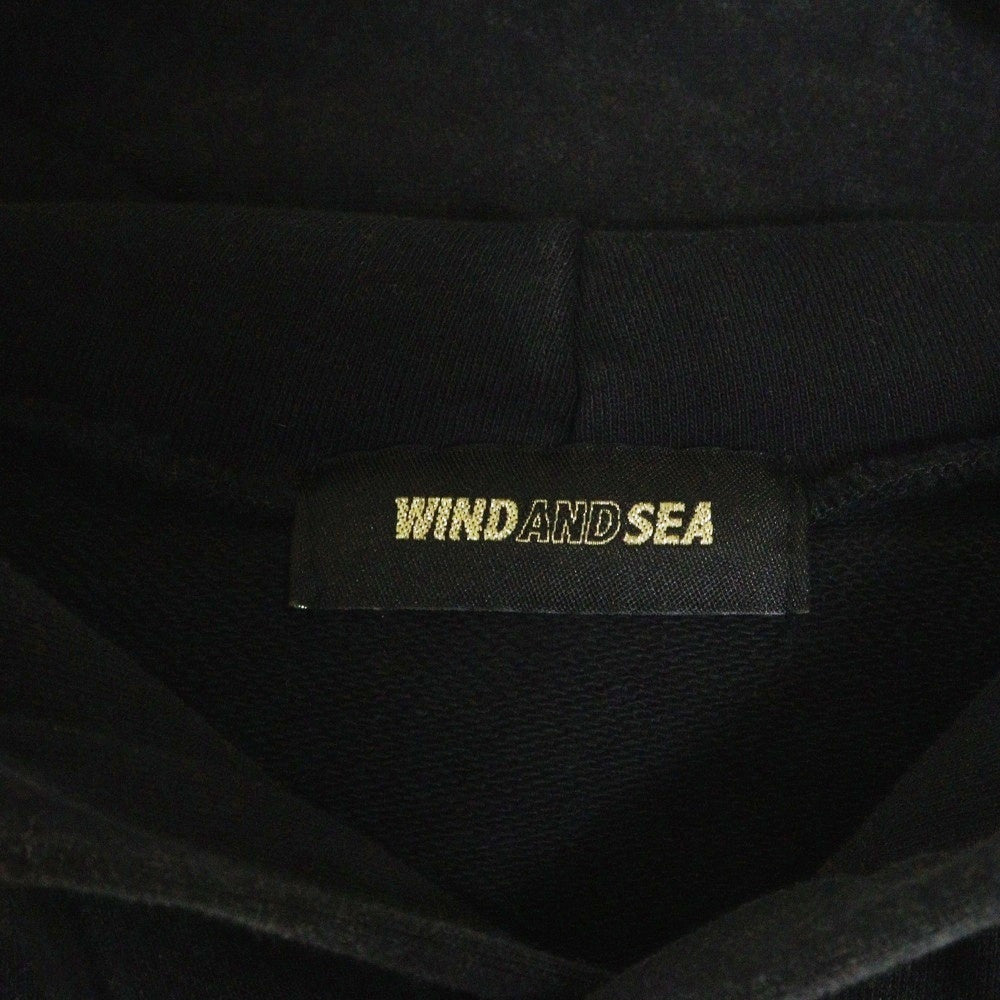 WIND AND SEA(ウィンダンシー) SULFER HOODIE サーファー フーディー パーカー ブラック WDS-O-SIG-24-Q1-CS-01