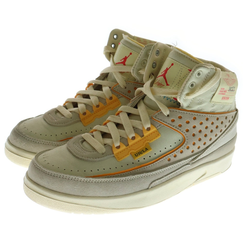 NIKE(ナイキ) ×UNION AIR JORDAN 2 RETRO SP UNION DN3802-200 ユニオン エアジョーダン レトロ ハイカットスニーカー アイボリー 24cm