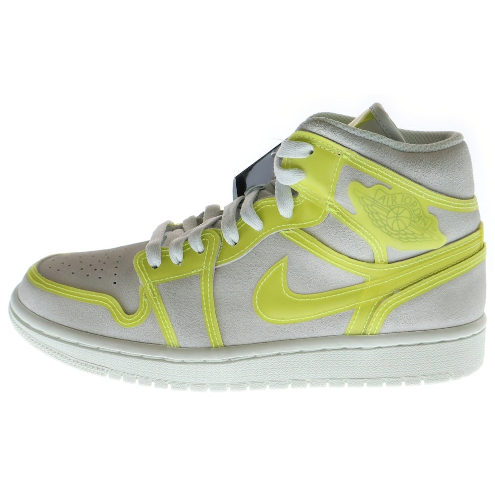 NIKE(ナイキ) WMNS AIR JORDAN 1 MID LX OPTI YELLOW ウィメンズ エアジョーダン1 ミッドカットスニーカー イエロー US7/24.0cm DA5552-107