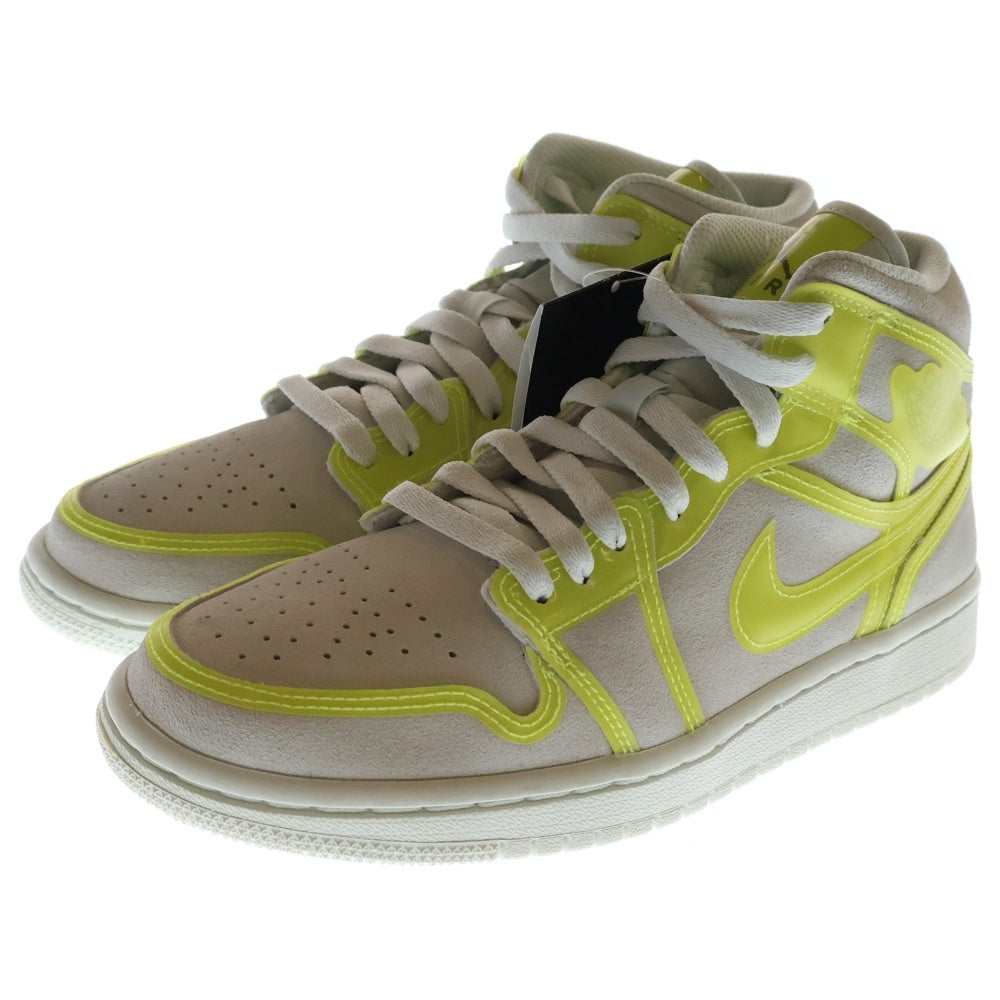 NIKE(ナイキ) WMNS AIR JORDAN 1 MID LX OPTI YELLOW ウィメンズ エアジョーダン1 ミッドカットスニーカー イエロー US7/24.0cm DA5552-107