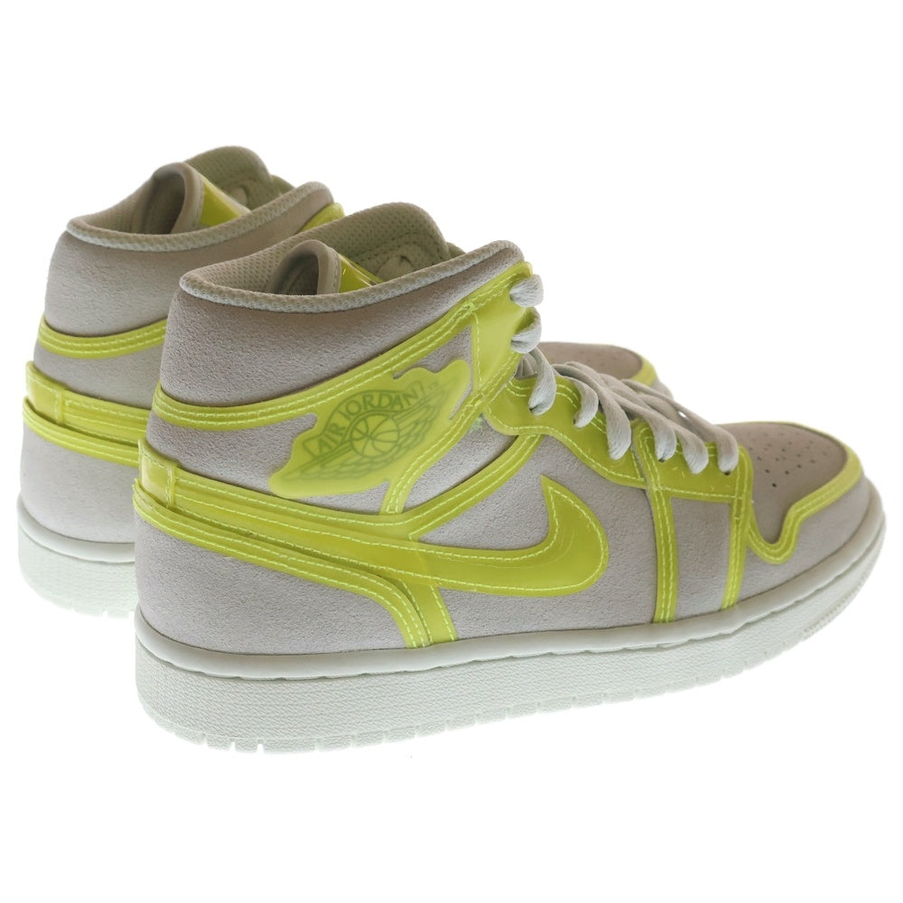 NIKE(ナイキ) WMNS AIR JORDAN 1 MID LX OPTI YELLOW ウィメンズ エアジョーダン1 ミッドカットスニーカー イエロー US7/24.0cm DA5552-107