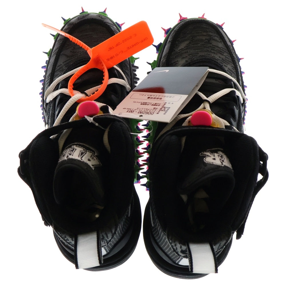 NIKE(ナイキ) ×Off-White AIR FORCE 1 MID Black オフホワイト エアフォースワン ミッドカットスニーカー ブラック US6/24.0cm DO6290-001