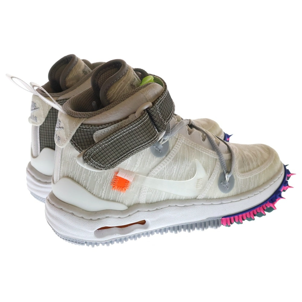 NIKE(ナイキ) ×Off-White AIR FORCE 1 MID White オフホワイト エアフォースワン ミッドカットスニーカー ホワイト US6/24.0cm DO6290-100 レディース